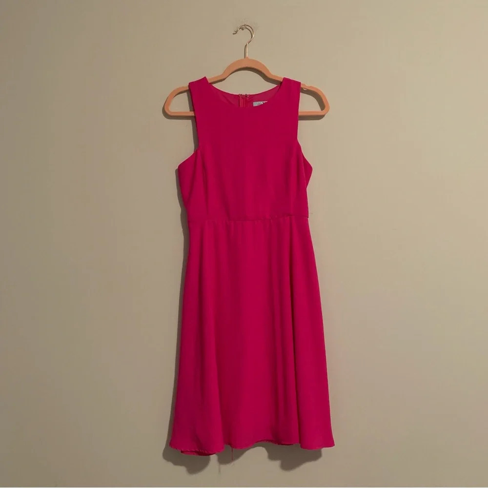 She sky sleeess pink dress size M